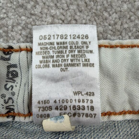 Levi's Jeans Boys Youth Fit 100% Cotton Size 10 Husky 30 x 26 Vtg - Picture 9 of 10